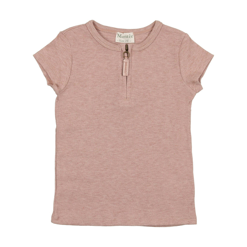 Soft Ribbed Short Sleeve Shirt