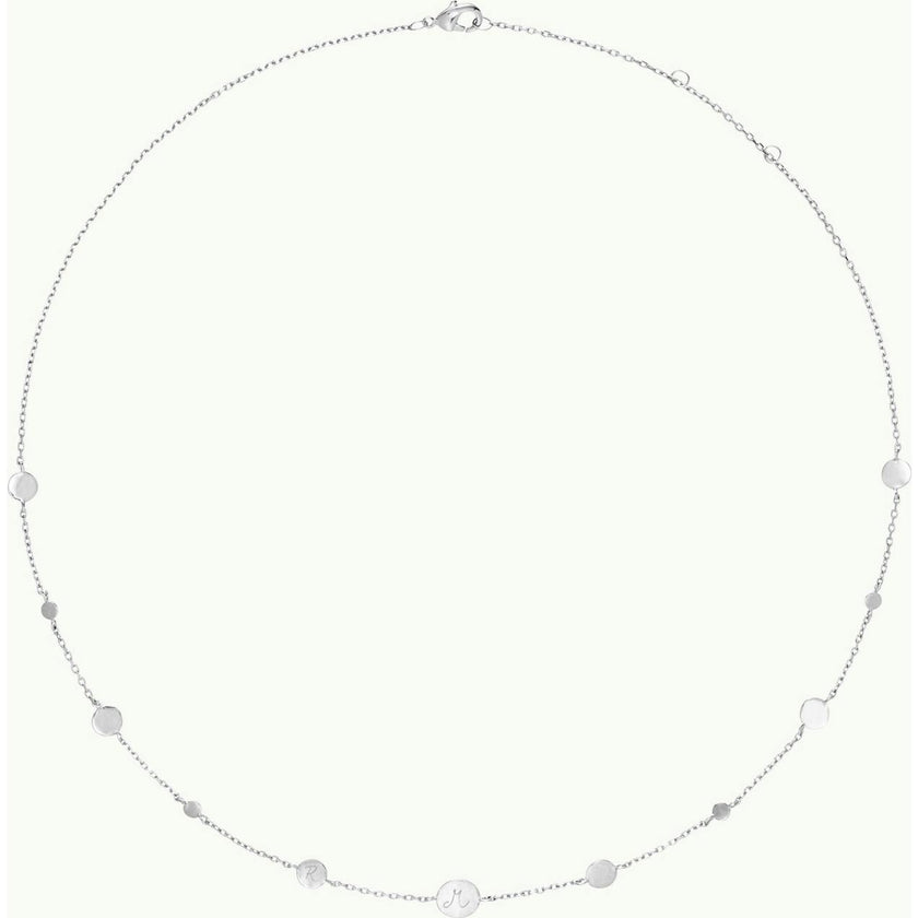 Personalized Initial Pastille Necklace, Sterling Silver
