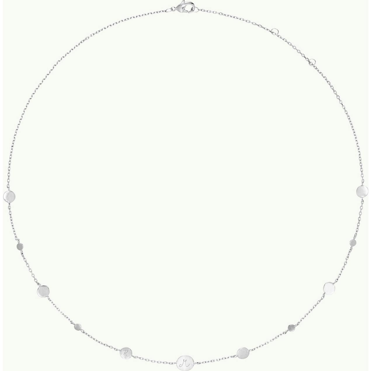 Personalized Initial Pastille Necklace, Sterling Silver