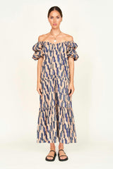 Capri Dress in Cerulean Rainfall