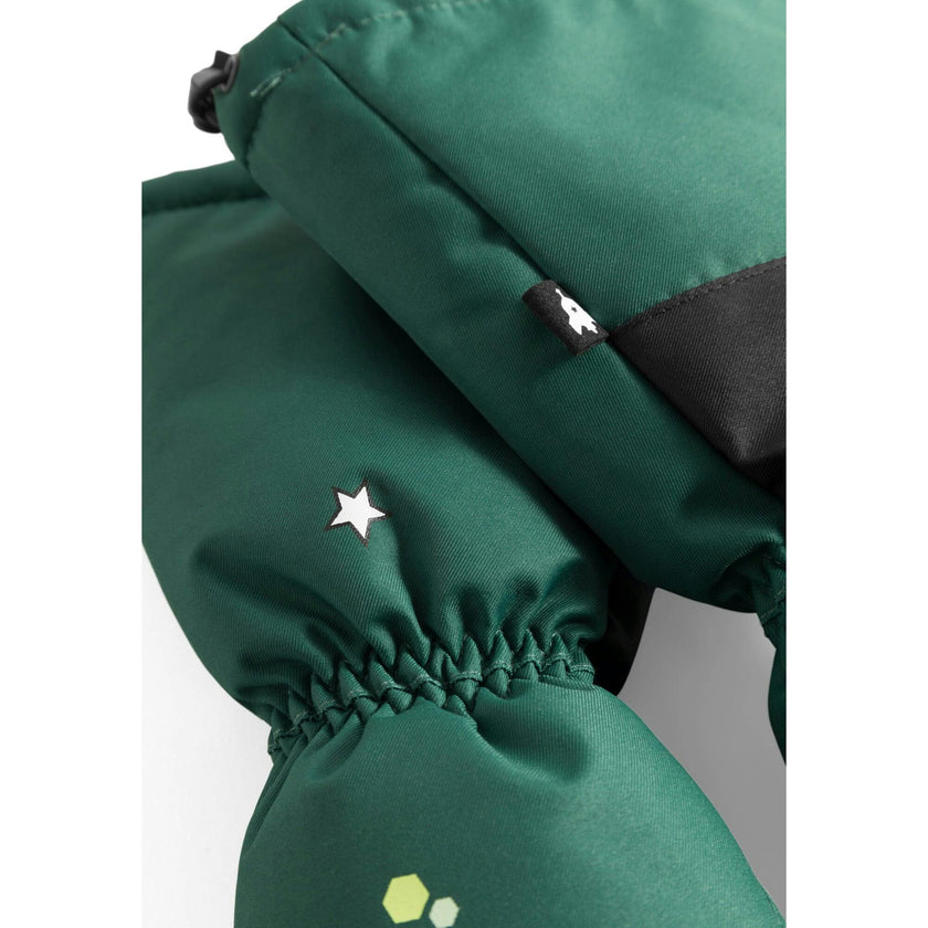 Mondo Monster Elastic Long Cuff Mittens, Green