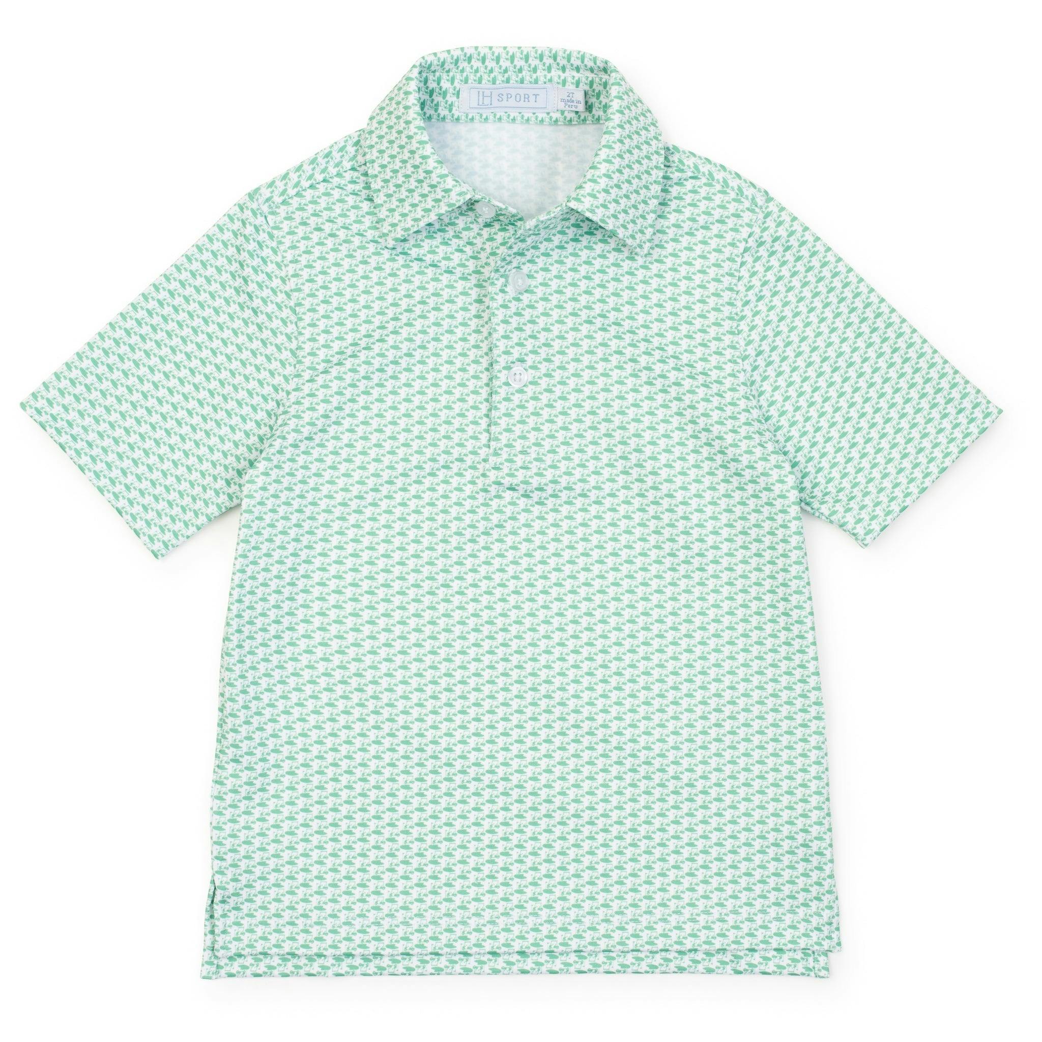 Will Boys' Performance Polo by LH Sport - Golf Tourney Classic Green