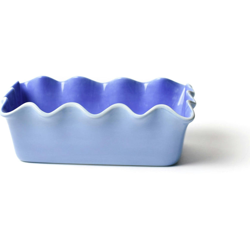 Iris Blue Ruffle Loaf Pan