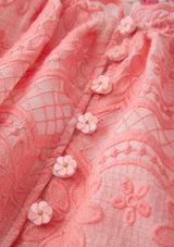 Kaia Lace Embroidered Mini Dress
