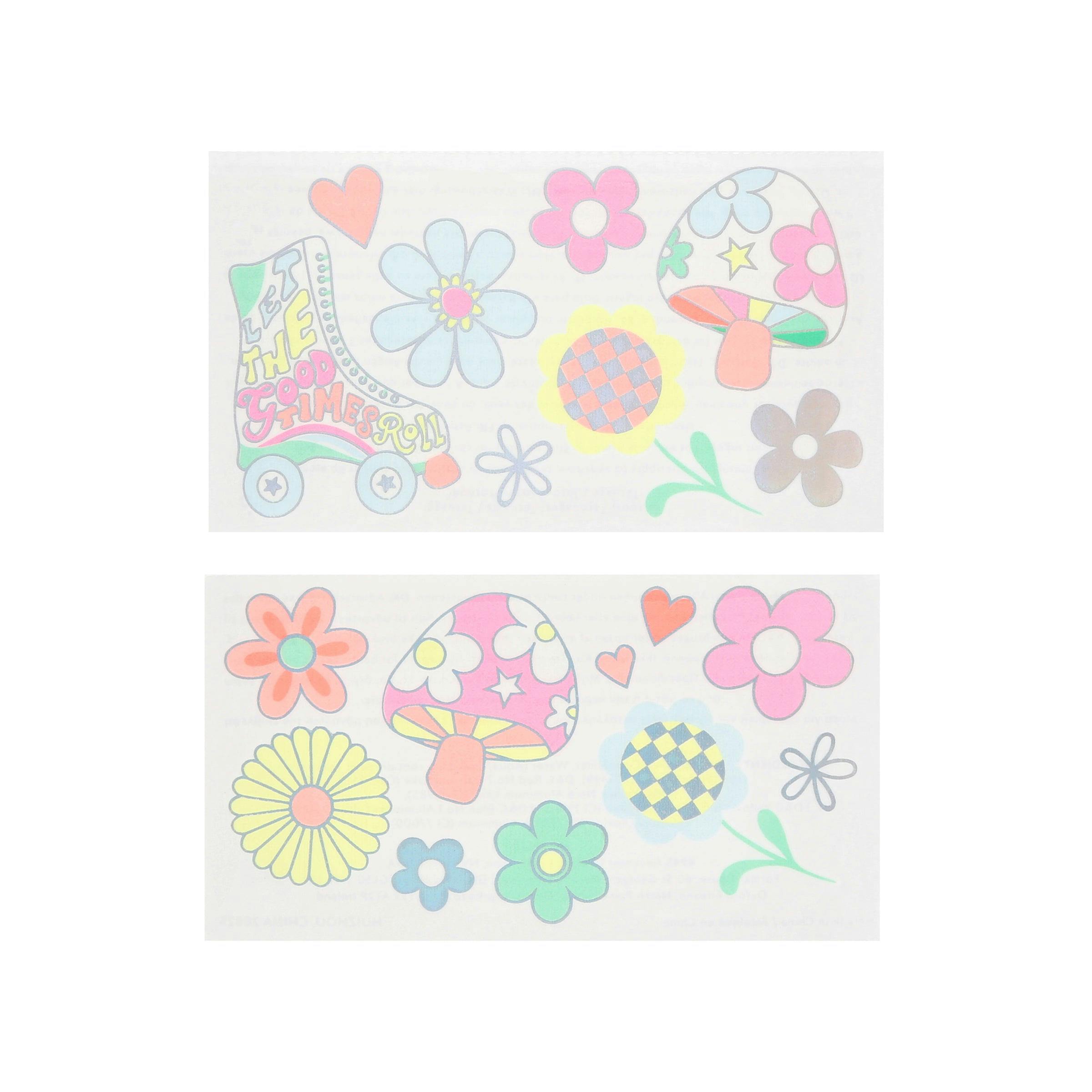 Groovy Temporary Tattoos