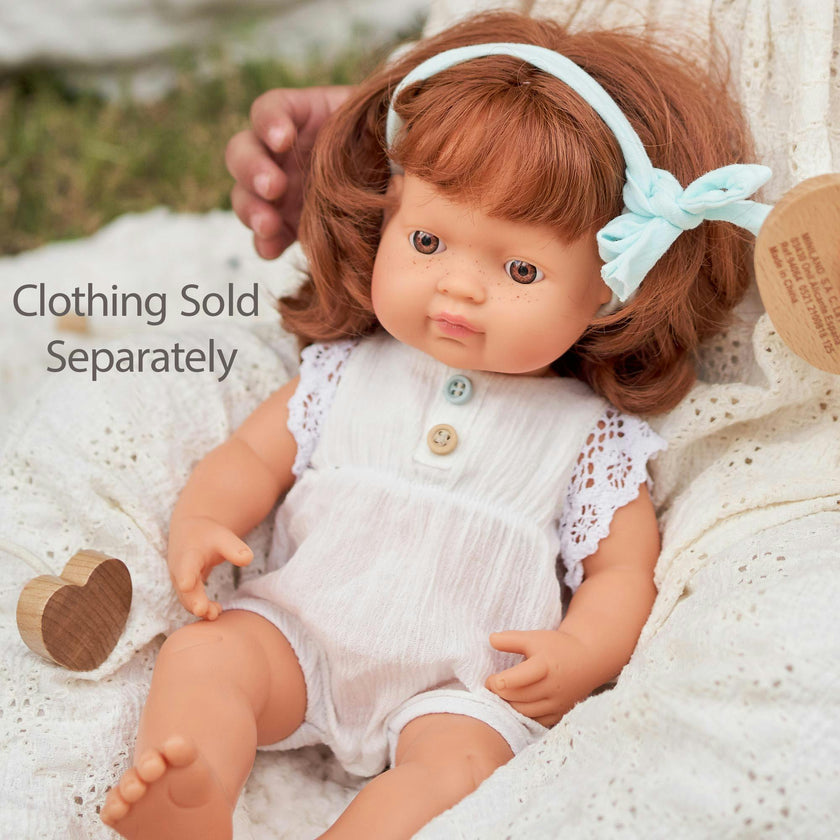 Baby Girl Doll with Red Hair 15 inch