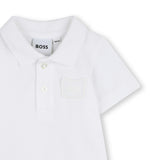 White Polo Baby Romper
