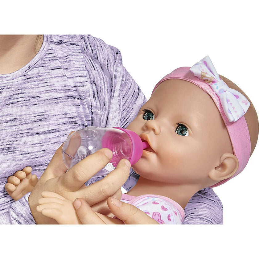 Newborn Baby: Drink & Wet - 8pc Pink - 17" Doll