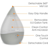 Droplet Cool-Mist Humidifier with Vapor Tray