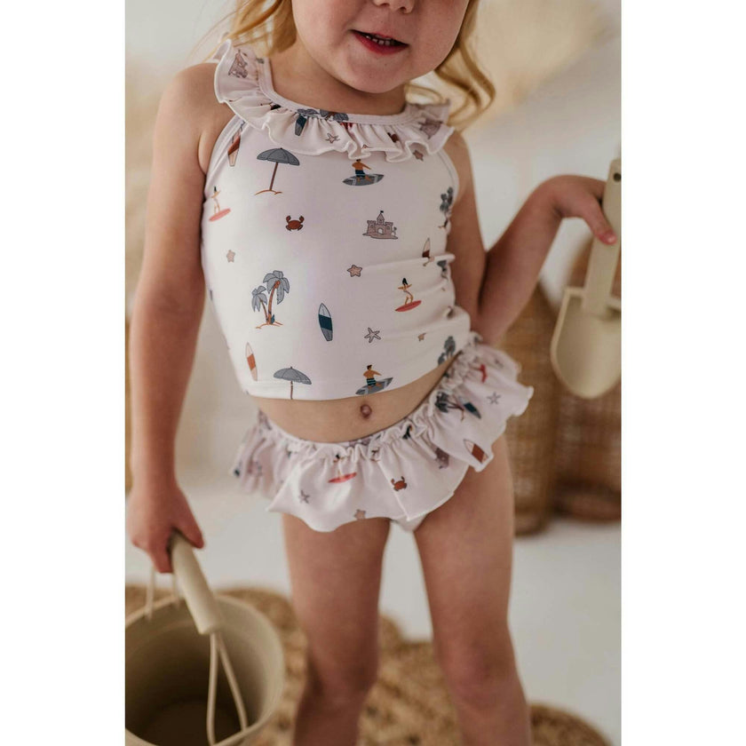 Girl's Two-Piece Tankini Swim Set Desert Rose