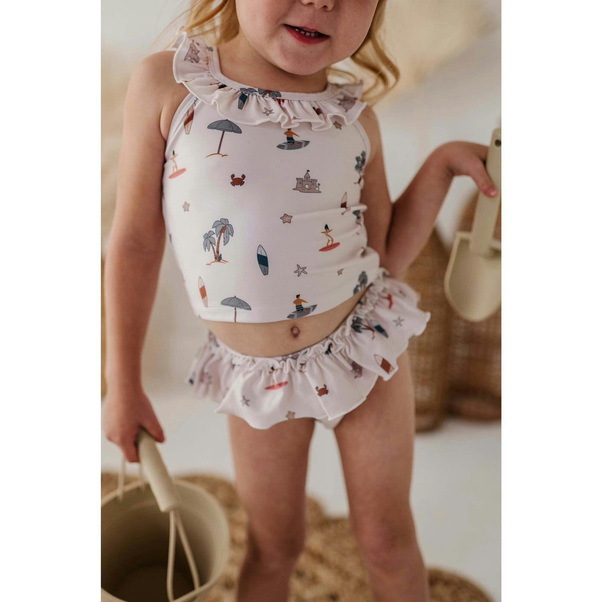 Girl's Two-Piece Tankini Swim Set Desert Rose