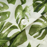 Island Leaf Collar Button-Up Shirt and Shorts Set