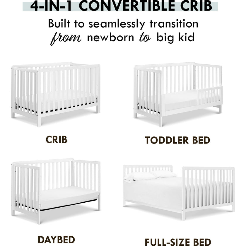 Colby 4-in-1 Low-profile Convertible Crib