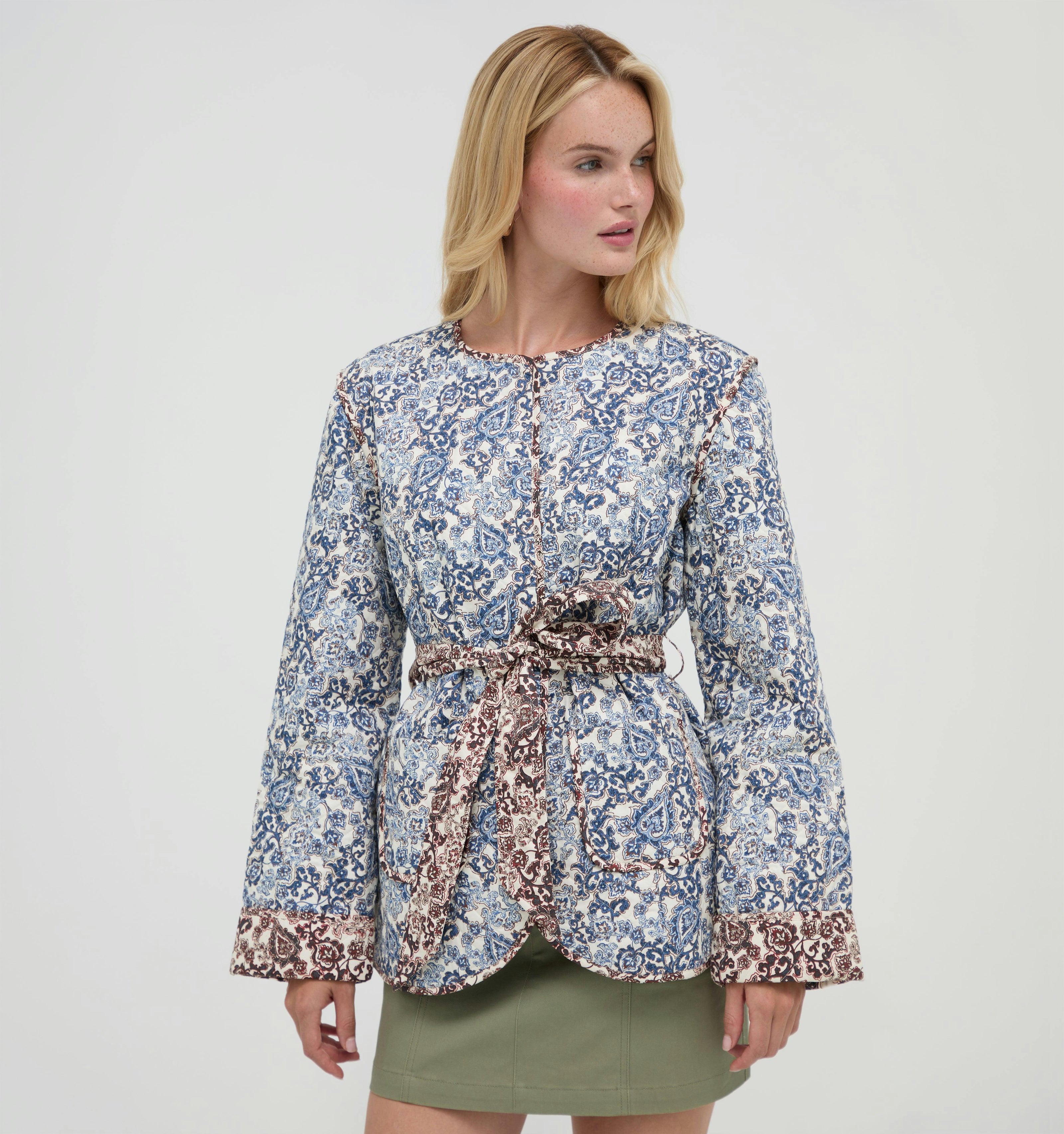 The Aspen Jacket -  Chedworth Paisley Blue