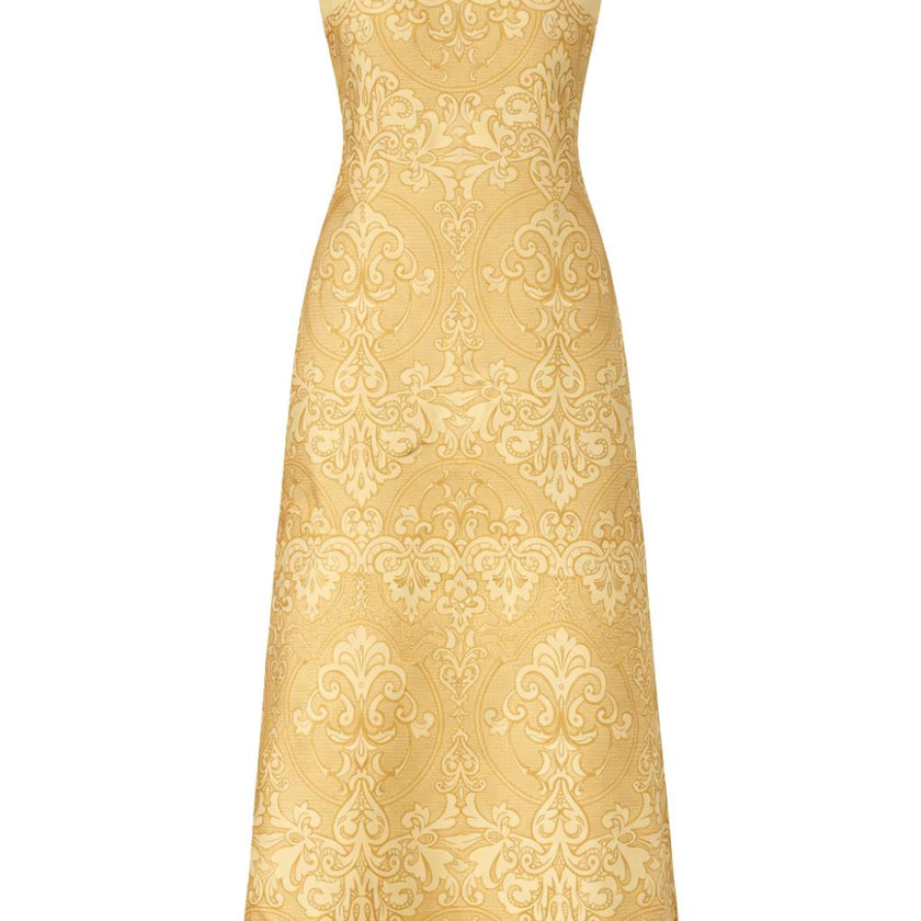 Abigail Sand Shell Strap Midi Dress