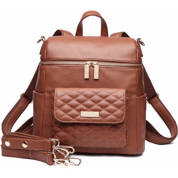 Petit Monaco Diaper Bag | Caramel Brown