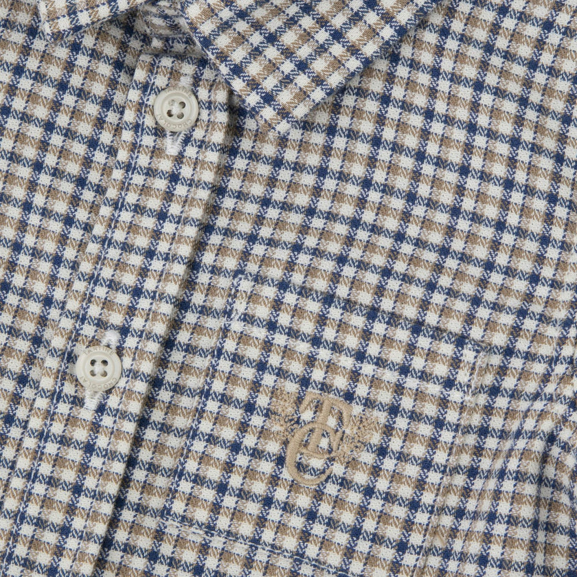 TARTINE ET CHOCOLAT COTTON BABY PLAID SHIRT - ECORCE