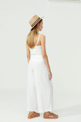 Culotte Linen Pants - Off White