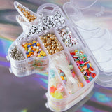 Mystical Classic Alphabet Letter Bead with Rainbow Beads Stretchy Bracelet DIY Box