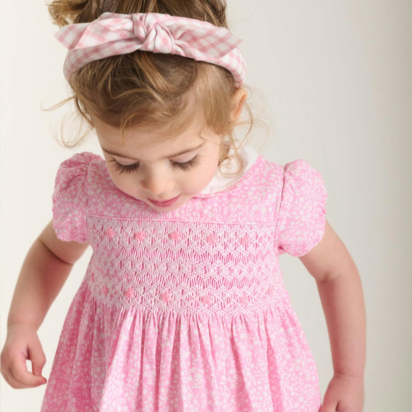 Hand-Smocked Baby Dress - Erica