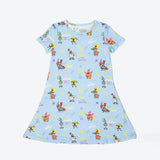 SpongeBob SquarePants: Good Vibes Bamboo Girls' Short Sleeve Dress