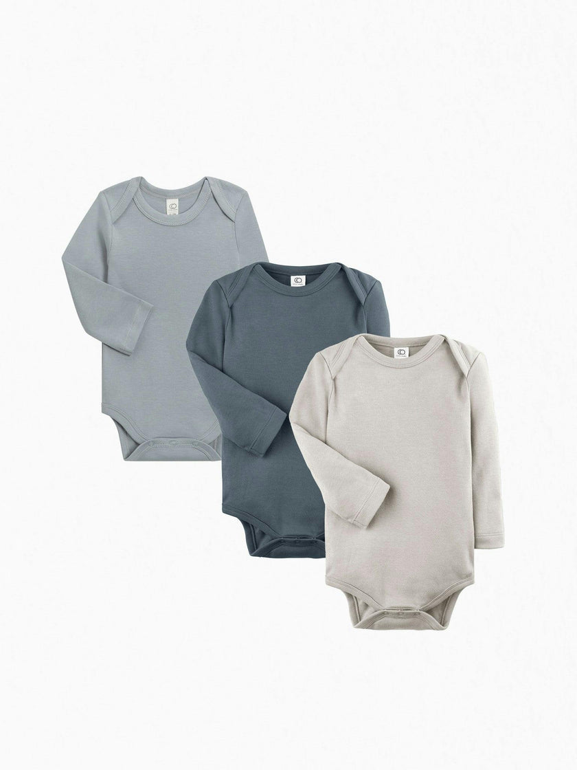 3-Pack Classic Long Sleeve Bodysuit Bundle