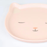 Reusable Pink Cat Plate