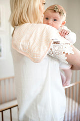3 Pack Premium Burp Cloths - Blush