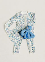 Baby One-Piece and Classic Bib - Coral Reef with Indigo the Octopus - Knit Doll