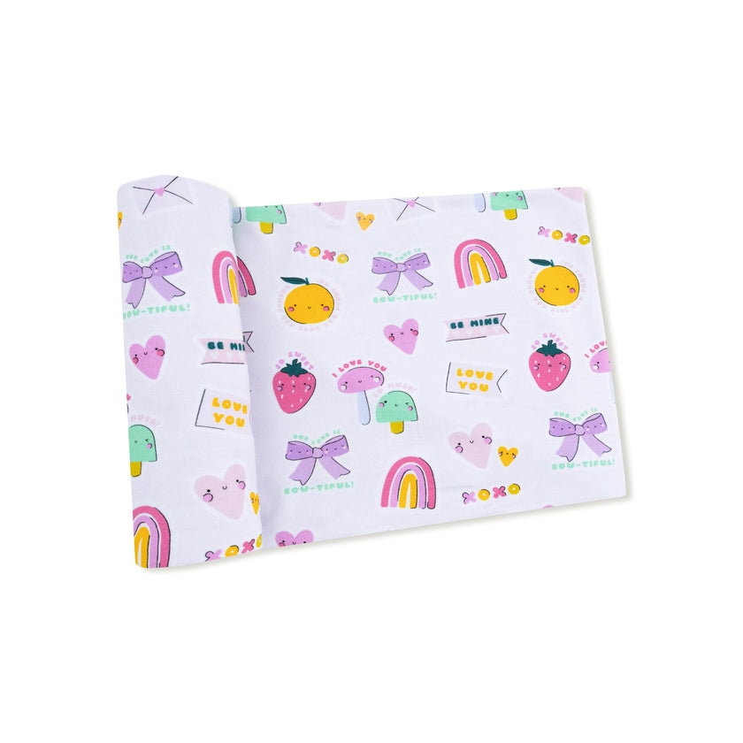 My Funny Valentine - Pink - Swaddle Blanket