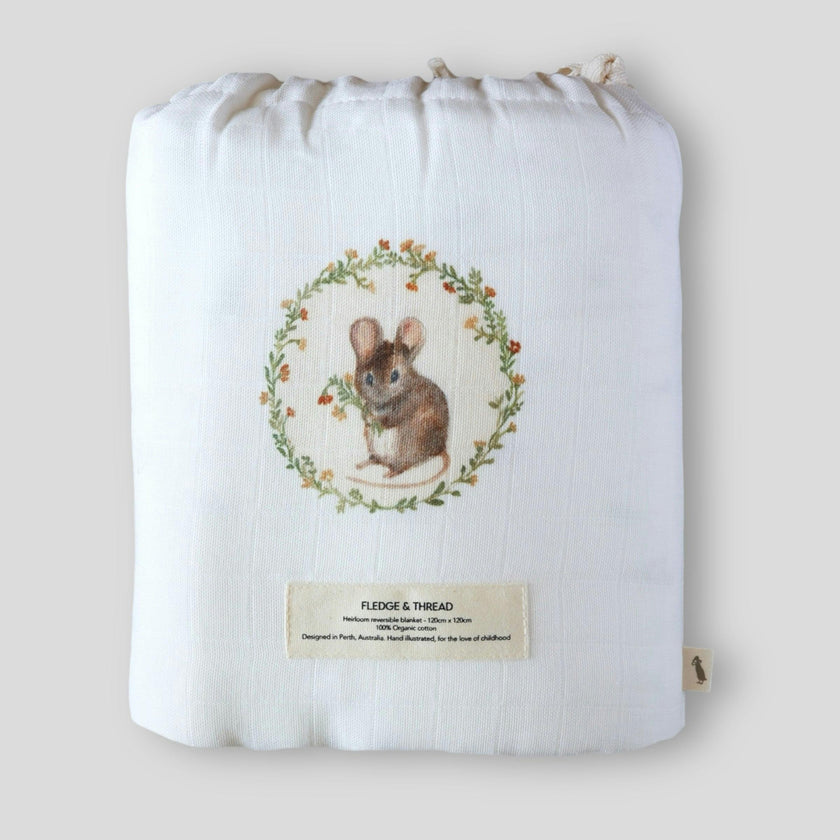 Baby Heirloom blanket - Mouse