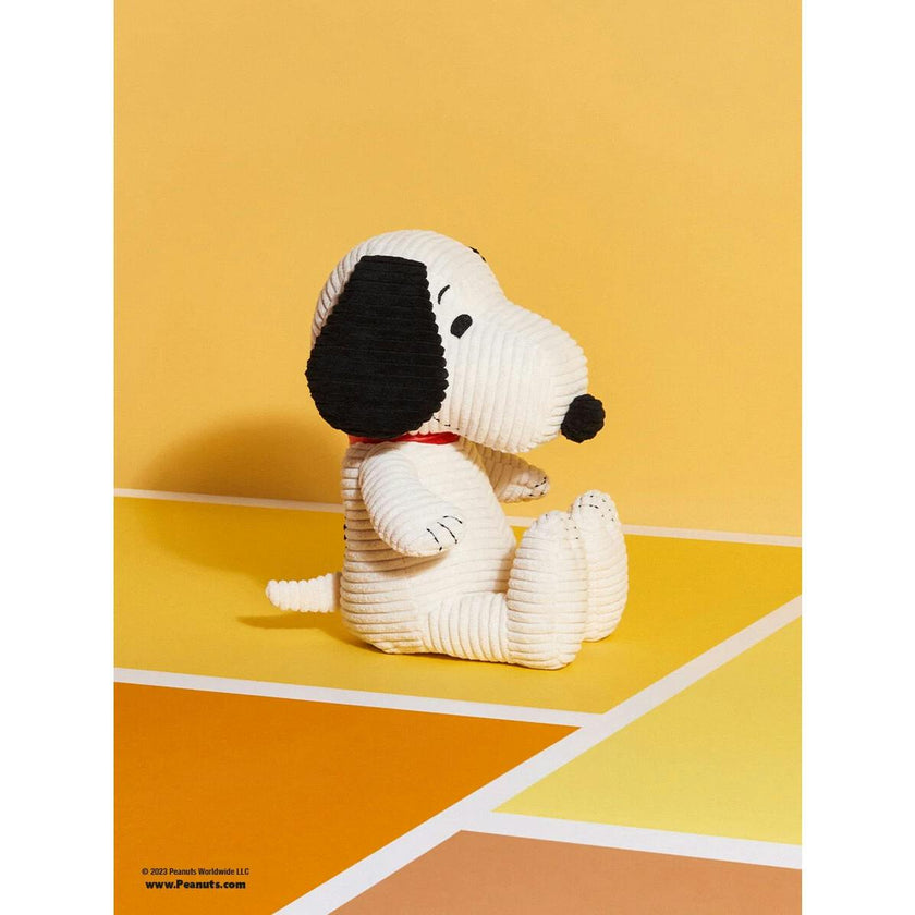 Plush Peanuts Snoopy Corduroy Cream In Giftbox 11"