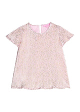 Crinkle Top - Pink Crinkle Stars