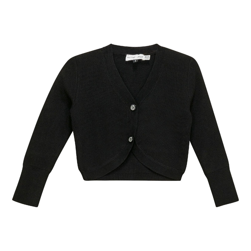 Tight Knit Cardigan Black