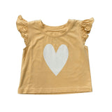 Girls Sleeveless Top in Heart in Desert Mist