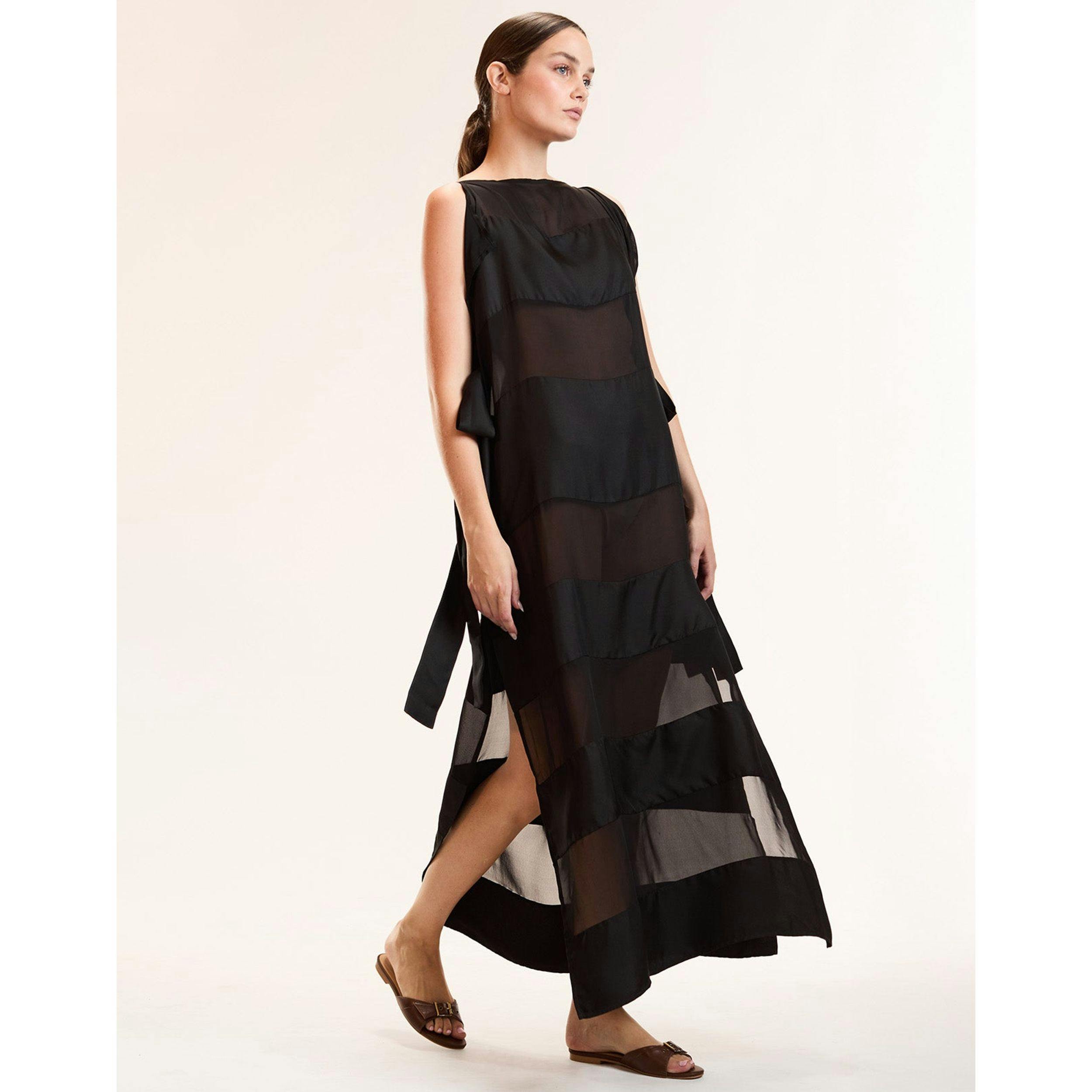 Windswept Dress, Black