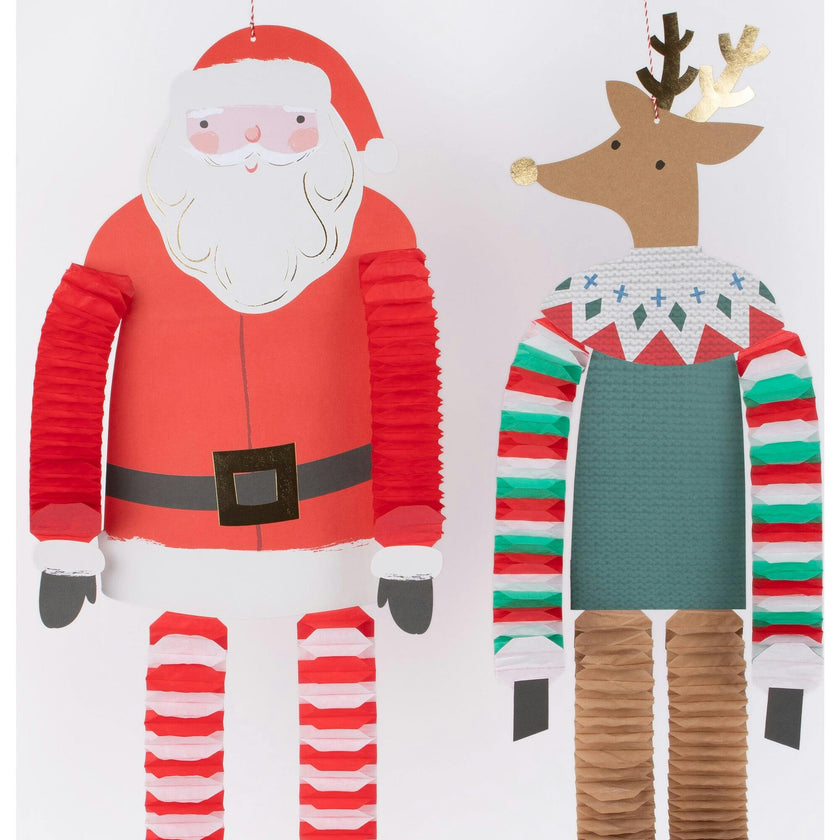 Long Legged Santa & Decorations