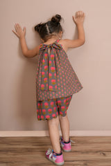 Halter Top and Shorts Set Earthy Brown