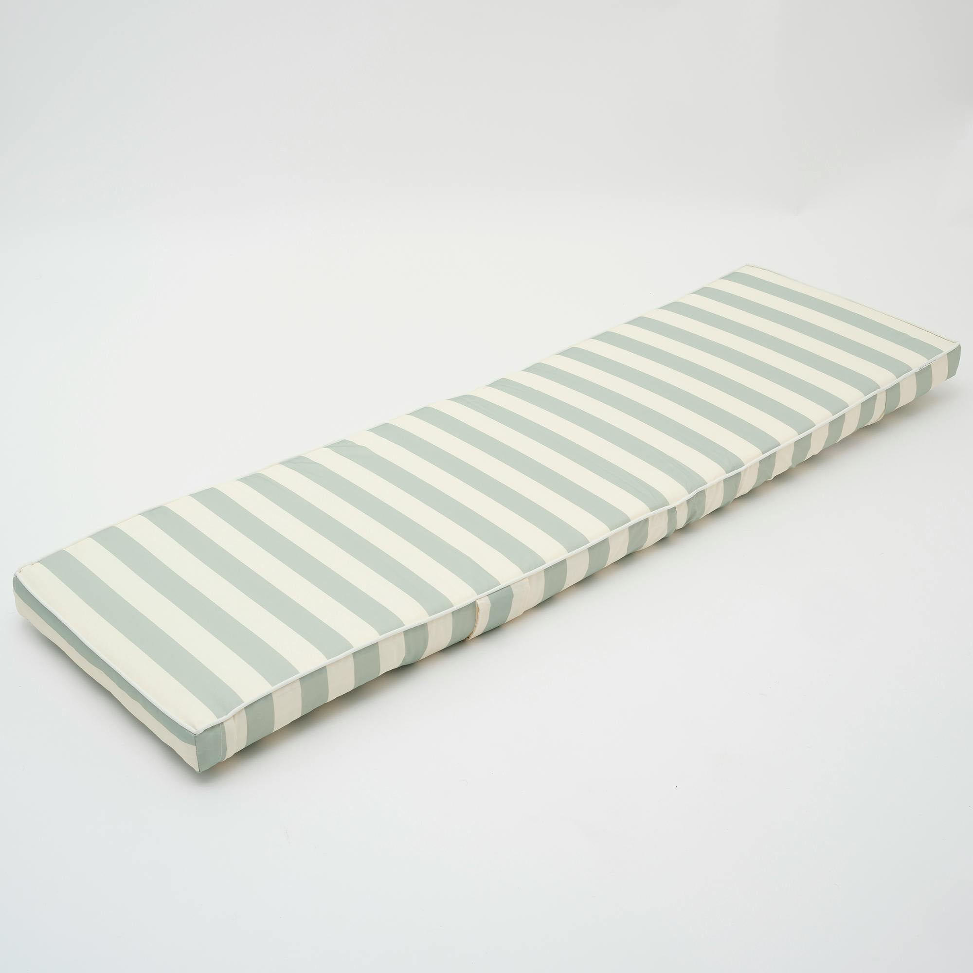 The Lounger Chair: Sea Sage Stripe