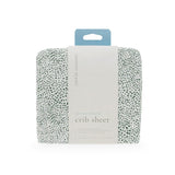 Cotton Muslin Crib Sheet - Green Seed