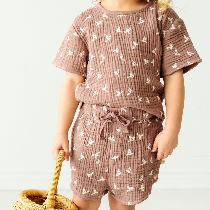 Organic Top and Shorts 2 Piece Set