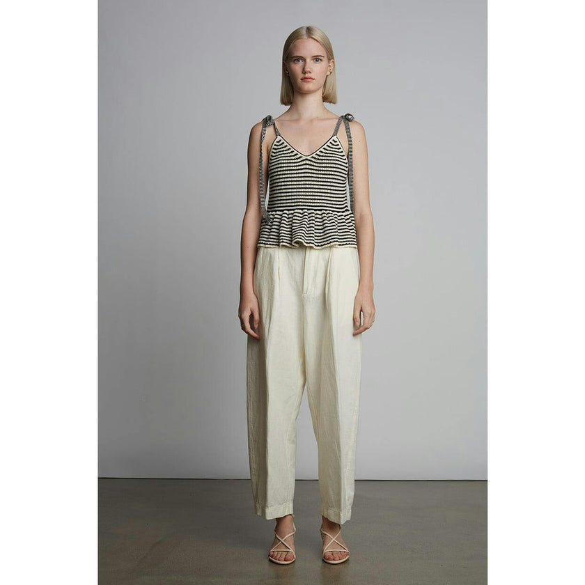 MALI STRIPE CAMI | IVORY + BLACK STRIPE