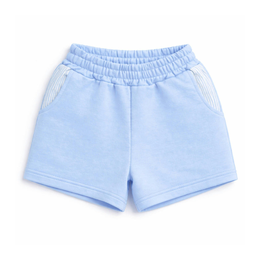 The Seersucker Pocket Short - Blue