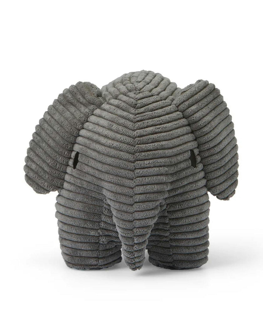 Plush MIFFY ELEPHANT ECO Corduroy Grey 9"