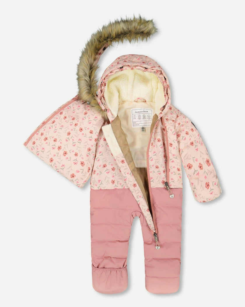 One-Piece Baby Snug Snowsuit Designed for Car Seat