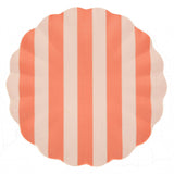 Stripy Reusable Bamboo Large Plates