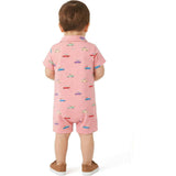 Infant Boys Polo Romper | Coral Cars