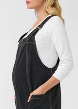 Ankle Tapered Leg Denim Maternity Overall