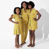 Clueless Total Betty Plaid Bamboo Women's Pajama Short Set