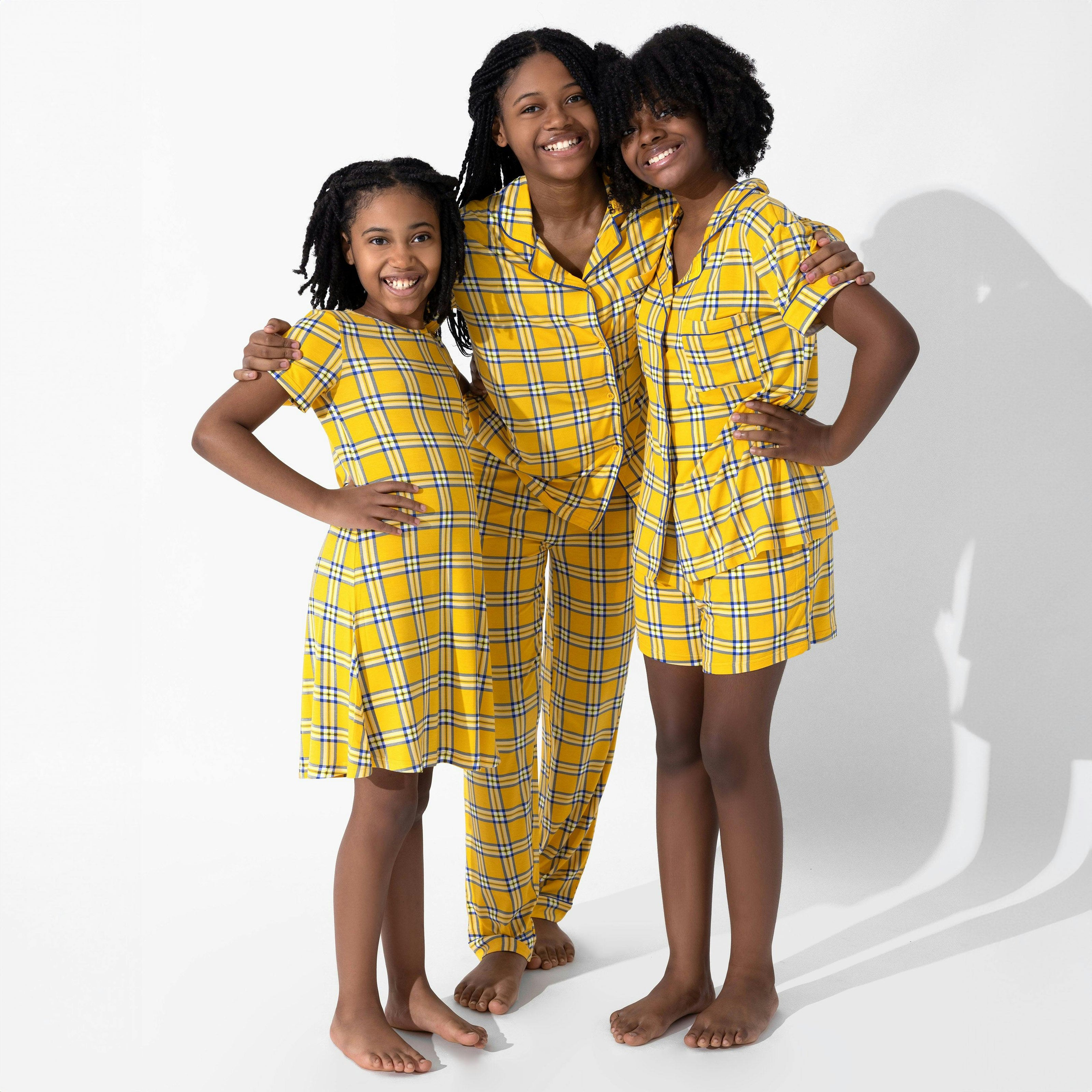 Clueless Total Betty Plaid Bamboo Women's Pajama Short Set